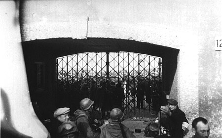 Photo 1945:  Taken by Lt. William Cowling at Dachau Liberation