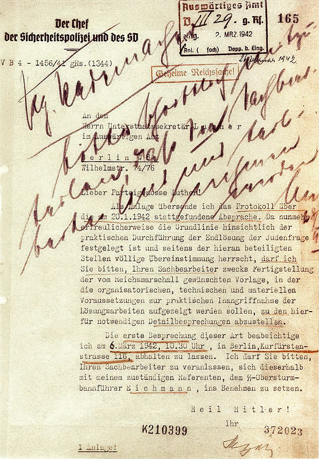 Nazi Letters on Execution of the Jews